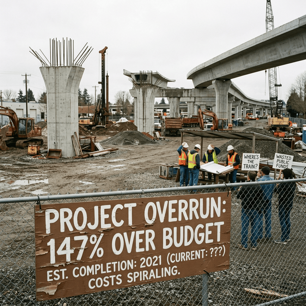 Transit infrastructure budget overruns